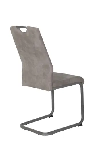 Freischwinger - Stoff, Grau