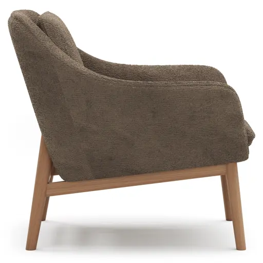 Sessel Karasu - Posh, Stoff, Taupe