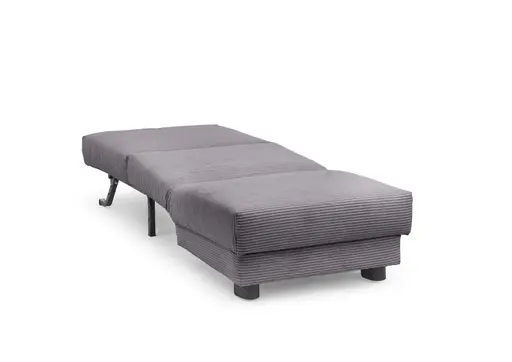  Faltsessel Easy Optik A - ohne Armlehnen inkl. Schlaffunktion, Cord, Dunkelgrau