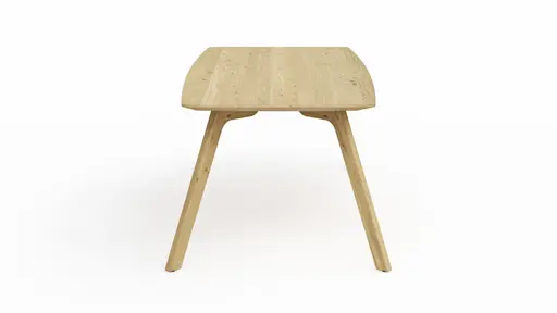 Esstisch Phoenix - LB ca. 220x100 cm, Eiche massiv, Bianco geölt