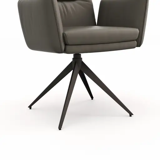 Armlehnstuhl Coscino - Leder, Schlamm