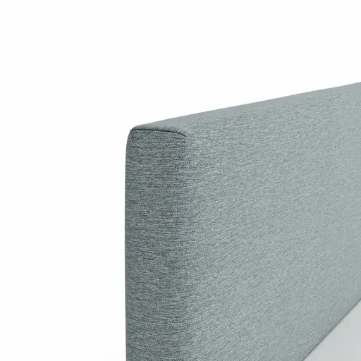 Boxspringbett Valencia - Liegefläche ca. 140x200 cm, Stoff, Hellblau