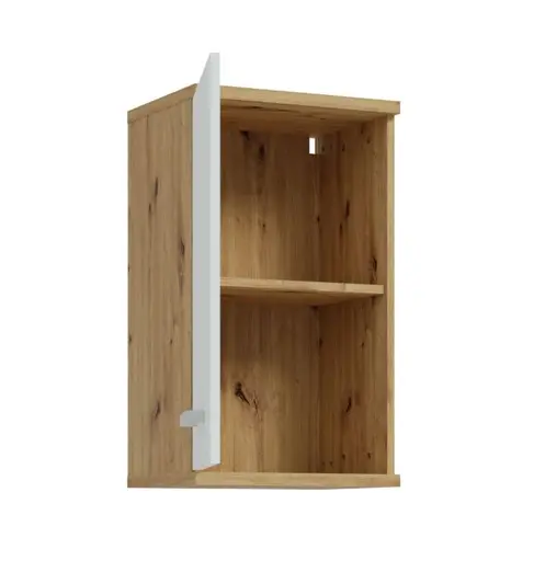 Hängeschrank- B ca. 40 cm, Eiche Dekor, Hellgrau