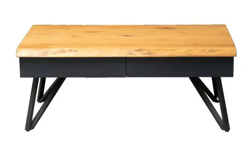 Couchtisch - B/H/T ca. 110x45x60 cm, Wildeiche massiv