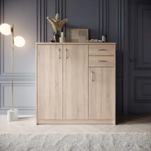 Kommode - B ca. 109 cm, Sonoma Eiche Nachbildung