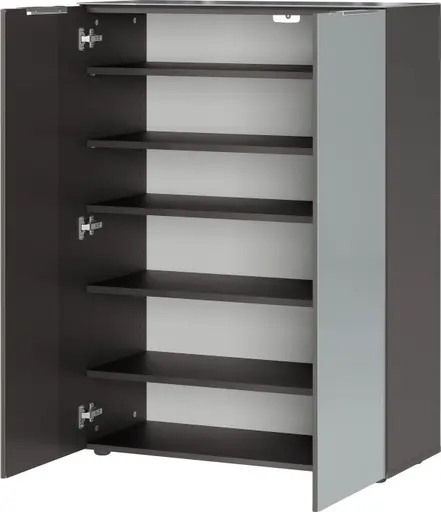 Schuhschrank GILLIAN - B/H/T ca. 88x120x40 cm, Graphit