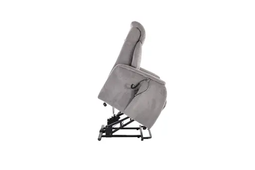 TV-Sessel MARIN - Aufstehhilfe, Relaxfunktion, Kopfteilverstellung, Stoff, Grau