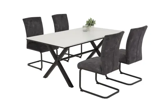 Freischwinger - Stoff, Anthrazit