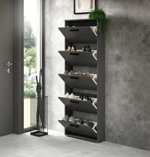 Schuhkipper - B ca. 59 cm, Anthrazit