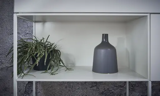 Highboard Catona - Lack matt, Weiß