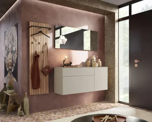 Schuhschrank GEENA - B ca. 137 cm, Kaschmir