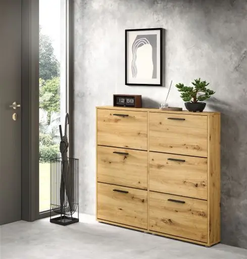 Schuhkipper - B ca. 116 cm, Artisan Eiche Nachbildung