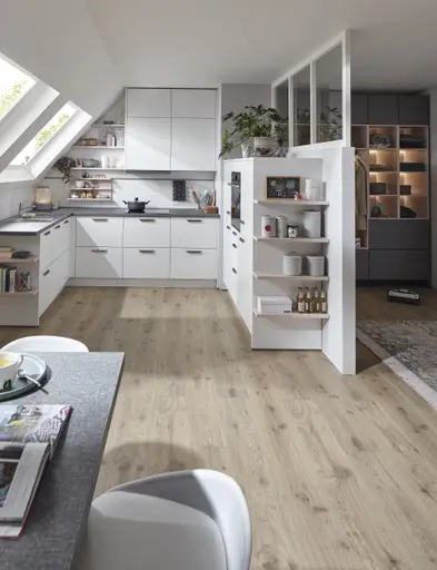 U-Küche 50.100 GL 5 521, Kristallweiß