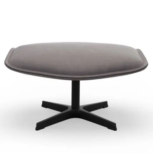 Hocker Helge - Leder, Silber