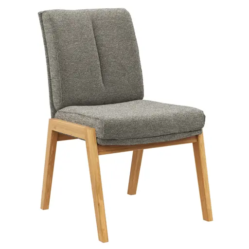 Stuhl Flore 2 - Stoff, Steingrau