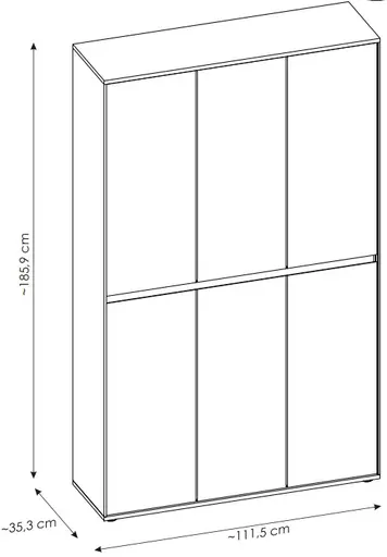 Schuhschrank - B ca. 111,5 cm, Salbei