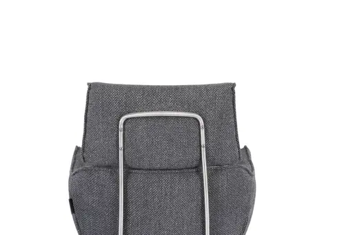 Armlehnstuhl MASHA - drehbar, Stoff, Grau