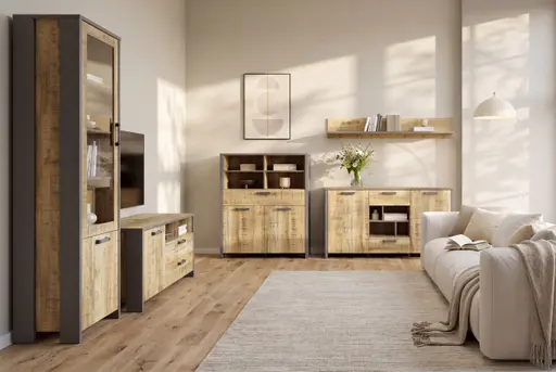 Vitrine FEA- Mango, Grau