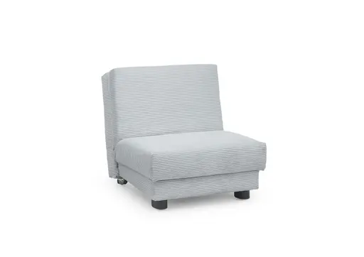 Faltsessel Easy Optik A - ohne Armlehnen inkl. Schlaffunktion, Cord, Hellblau