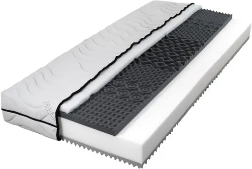 7 Zonen-Kaltschaum-Matratze- Liegefläche ca. 90x200 cm