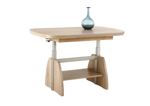 Couchtisch - ausziehbar, höhenverstellbar, LB ca. 108x67 cm, Eiche Sonoma Dekor