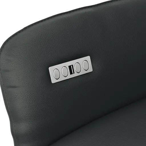 Sessel Noto Relax II - Rückenlehne und Fußteil verstellbar (motorisch), Leder, Schwarz