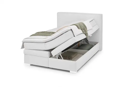 Boxspringbett- Liegefläche ca. 140x200 cm, Stoff, Beige