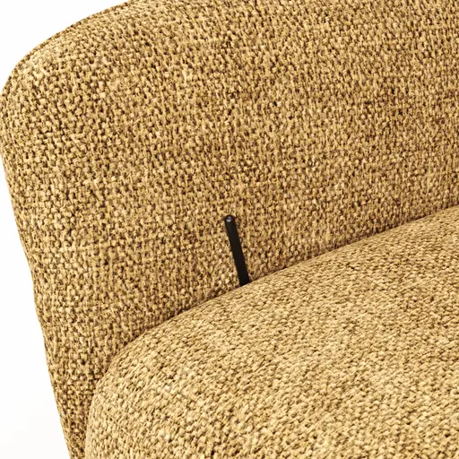 Sessel Noto Relax II - Rückenlehne verstellbar, Stoff, Senfgelb