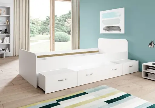 Kojenbett - Liegefläche ca. 90x200 cm, Weiß