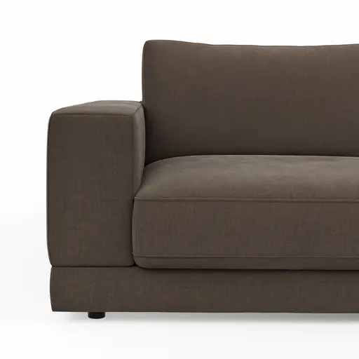 Megasofa Juni Lounge - B ca. 252 cm, Stoff, Mocca