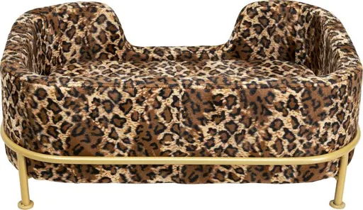 Hund/Katzenbett - BHT ca. 24,5x63x44 cm, Leomuster