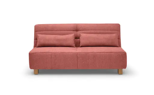 Funktionssofa EASY Optik D - 2-Sitzer, 180 cm inkl. Schlaffunktion, Stoff, Rot