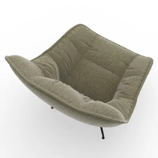 Sessel Unn - Stoff, Eukalyptus