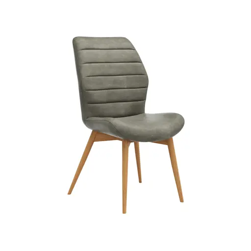 Stuhl Dalyan - Stoff, Grau