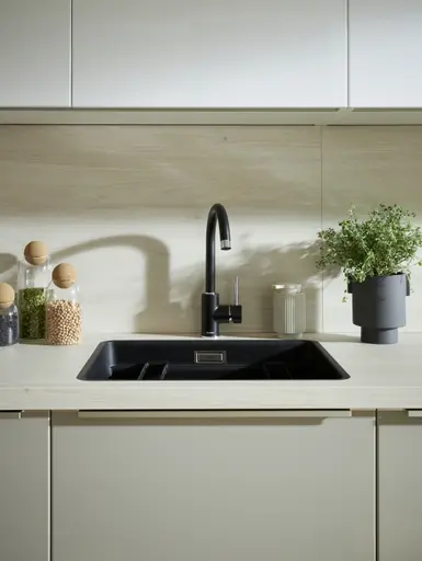 L-Küche 56.100 CO 4 525, Kieselgrau