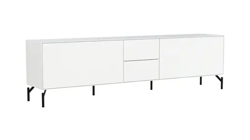 Lowboard Edge - Lack, Weiß