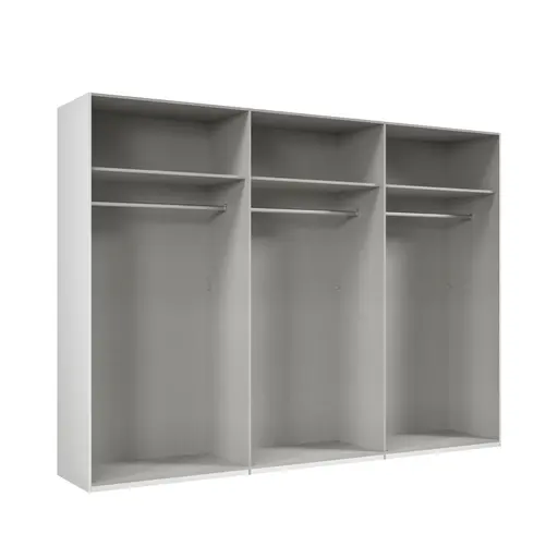 Drehtürenschrank- B ca. 300 cm, Weiß