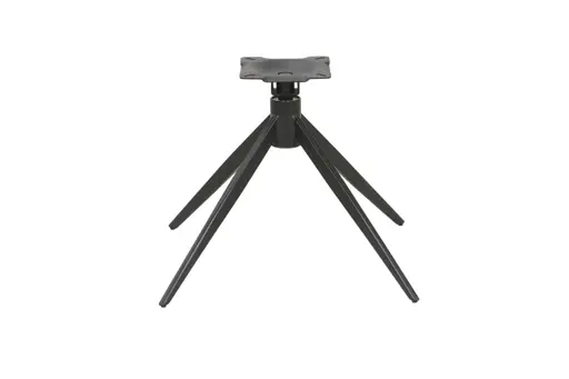 Stuhl MIRNA - drehbar, Stoff, Grau