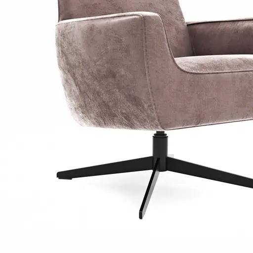 Drehsessel Matina - Größe L, Velour, Mauve