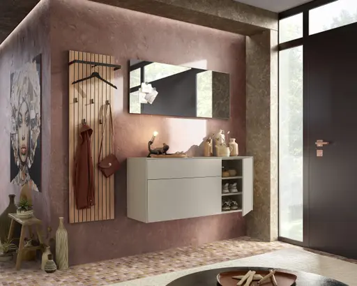 Schuhschrank GEENA - B ca. 137 cm, Kaschmir