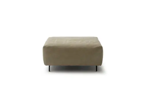 Hocker Arrezo - LB ca. 90x65 cm, Leder, Taupe