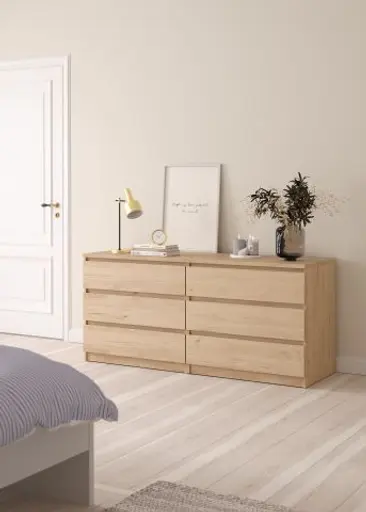 Kommode - B ca. 154 cm, Jackson Hickory Nachbildung