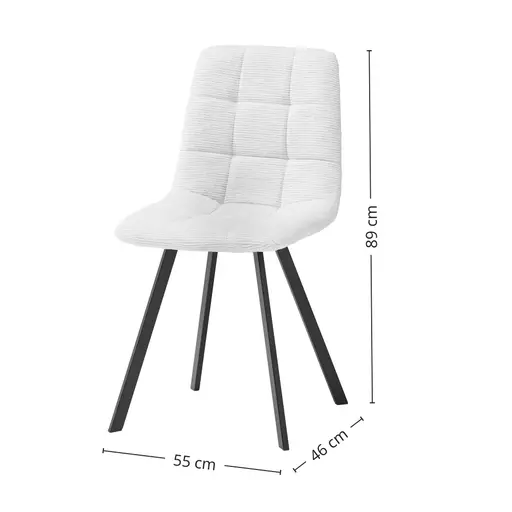 Stuhl - Stoff, Beige