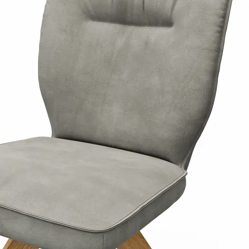 Stuhl Westmore - drehbar, Stoff, Silberfarben