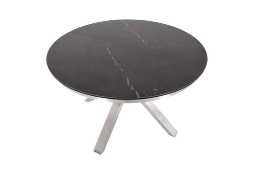 Esstisch MAIJA - ausziehbar, D ca. 120 cm, Keramik, Grau