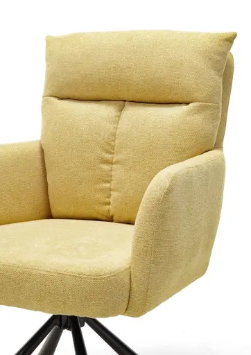 Armlehnstuhl - drehbar, Microfaser, Gelb
