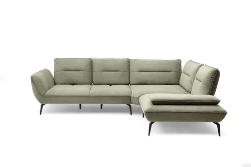 Ecksofa PAYTON -2,5-Sitzer, Ecke rechts, Stoff, Dunkelgrün