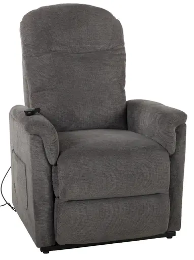 TV-Sessel - Aufstehhilfe, Relaxfunktion, Webstoff, Kieselgrau
