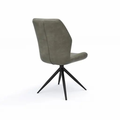 Stuhl Dalyan - drehbar, Stoff, Grau