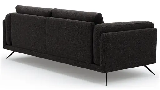 Sofa Valdemoro - 3-Sitzer, Stoff, Anthrazit